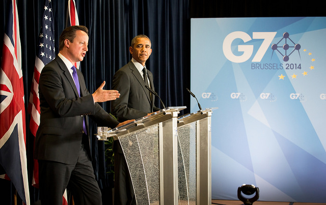 President Obama and Prime Minister David Cameron at the G7 President Obama and Prime Minister David Cameron at the G7